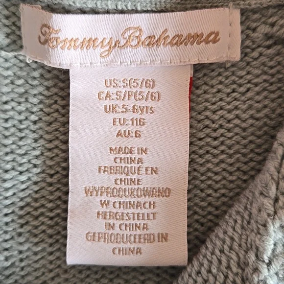 Girls Tommy Bahama Sweater S 5/6 - Picture 2 of 5